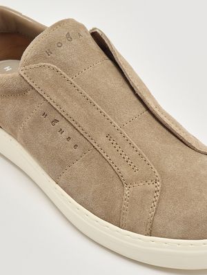 5. Sneakers uomo Hogan H-TV in pelle scamosciata Biscotto