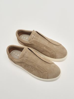 2. Sneakers uomo Hogan H-TV in pelle scamosciata Biscotto