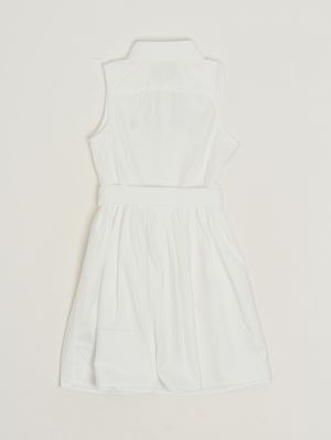 2. Mädchenkleid aus Baumwolle Weiß