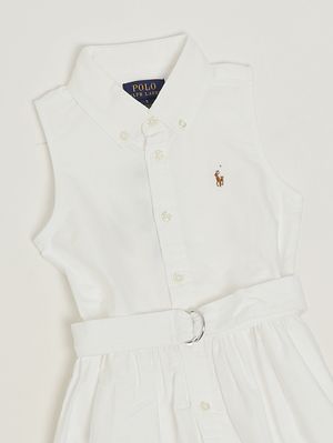 3. Mädchenkleid aus Baumwolle Weiß