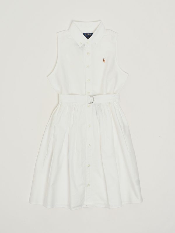 1. Mädchenkleid aus Baumwolle Weiß Polo Ralph Lauren 313934188