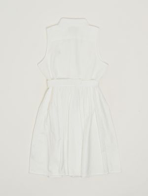 2. Mädchenkleid aus Baumwolle Weiß