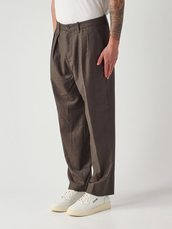 3. Pantalon homme Kai en laine stretch Chocolat Nine in the morning kai34