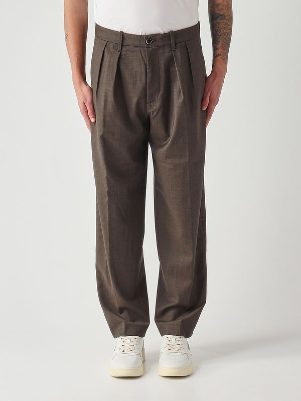 1. Pantalon homme Kai en laine stretch Chocolat Nine in the morning kai34