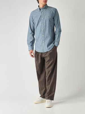 2. Pantalon homme Kai en laine stretch Chocolat
