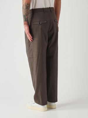 4. Pantalon homme Kai en laine stretch Chocolat