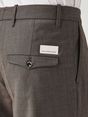 5. Pantalon homme Kai en laine stretch Chocolat
