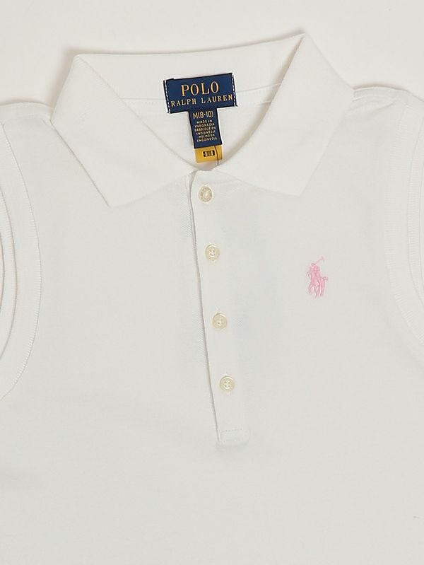3. Polo de algodón para niña Blanco Polo Ralph Lauren 313965074