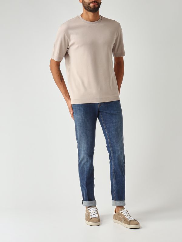 2. Men's double-layer cotton piqué t-shirt Turtle dove Herno jg000206u52059