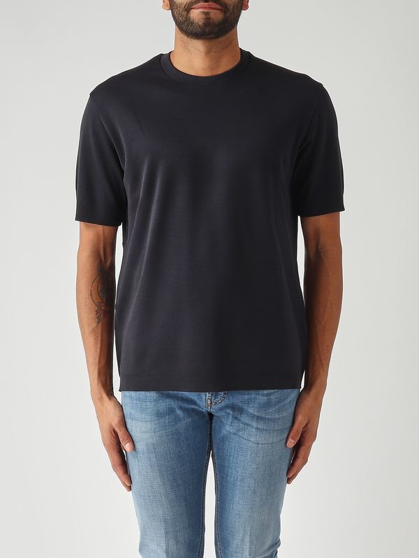 1. Herren-Polohemd aus doppellagigem Baumwollpiqué Marine Herno jg000206u52059