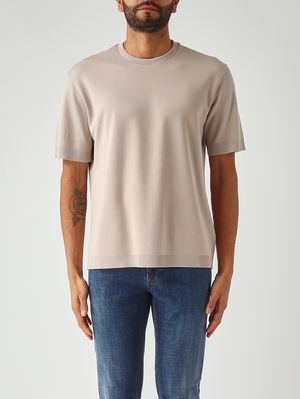 1. Men's double-layer cotton piqué t-shirt Turtle dove