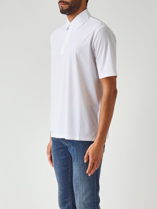 3. Polo para hombre de tejido técnico ultraligero Blanco Herno jpl00138u12509s