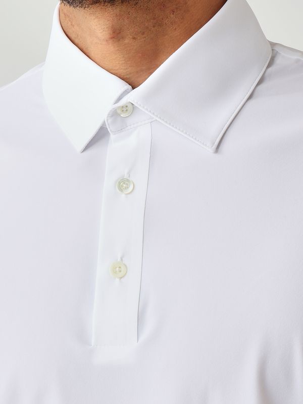 5. Polo para hombre de tejido técnico ultraligero Blanco Herno jpl00138u12509s