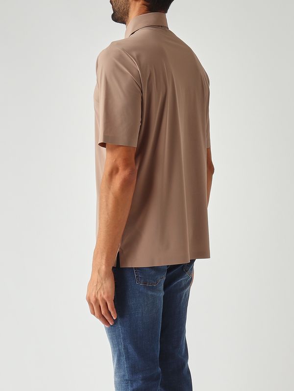 4. Polo para hombre de tejido técnico ultraligero Tórtola clara Herno jpl00138u12509s