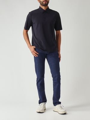 2. Herren-Polohemd aus ultraleichtem Funktionsmaterial Marine