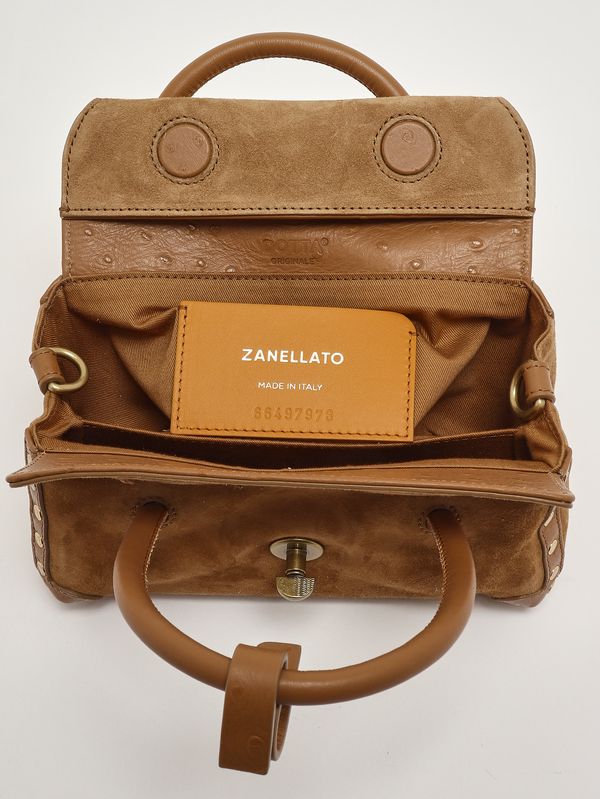 Zanellato Women's Dotta Baby handbag in cactus leather and