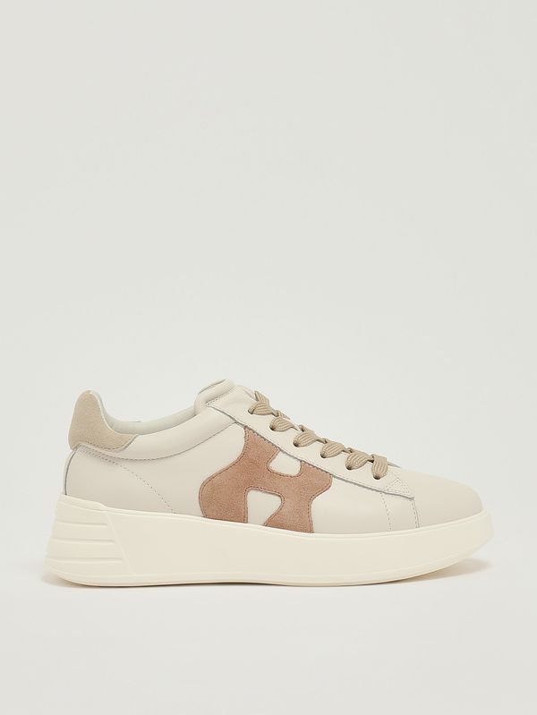 1. Sneakers donna Rebel H562 in pelle Avorio-Beige Hogan hxw5620dn61n1m