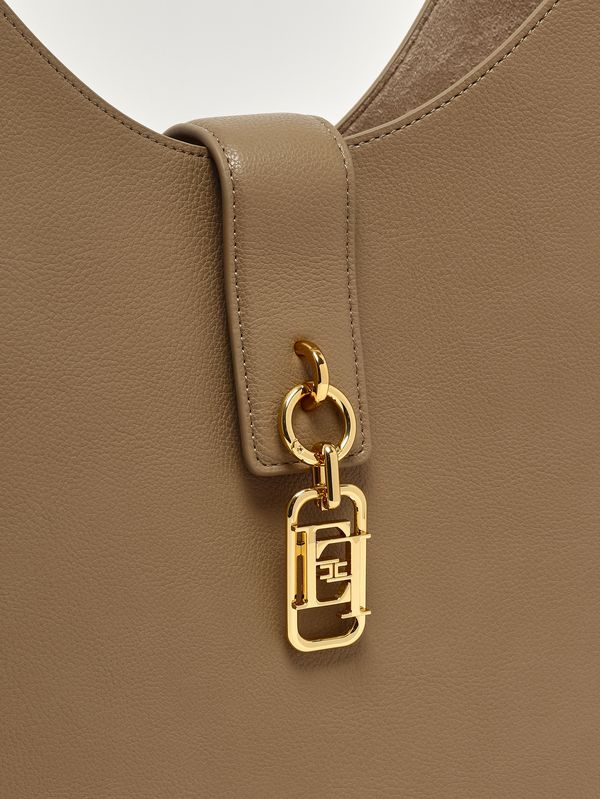 5. Women's hobo bag in faux leather Clay Elisabetta Franchi bs06a62e2