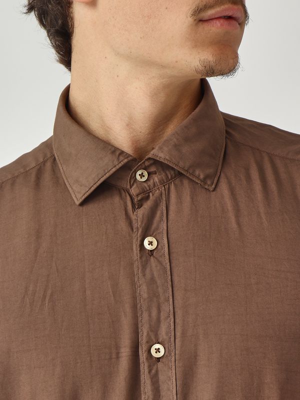 5. Chemise homme en mousseline de coton très légère Tête de Maure Tintoria Mattei 1mkltnp
