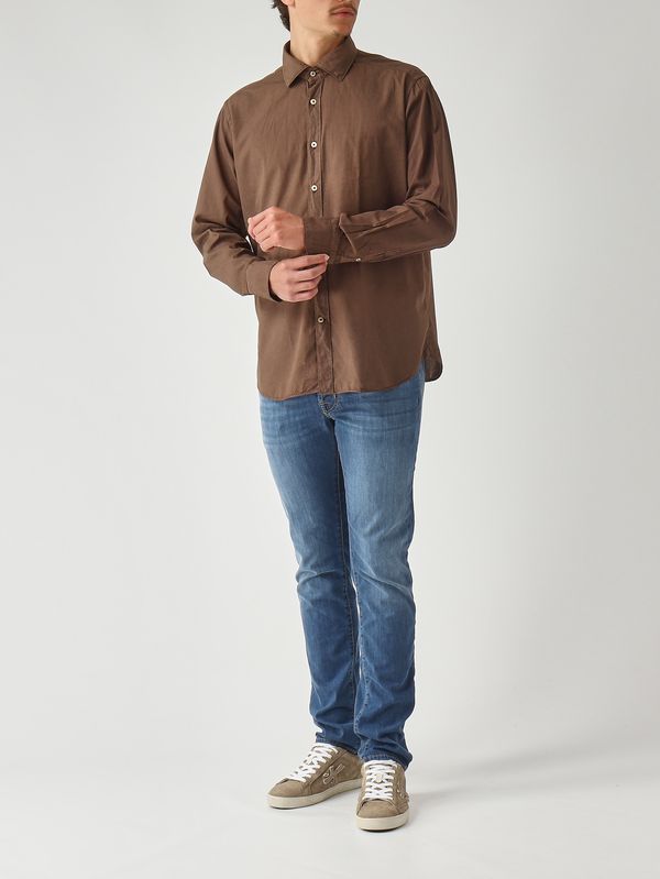 2. Chemise homme en mousseline de coton très légère Tête de Maure Tintoria Mattei 1mkltnp