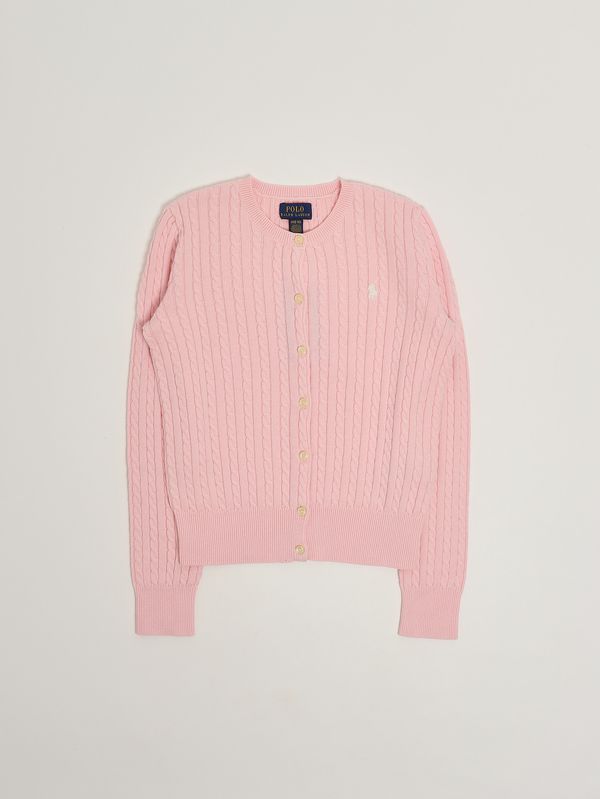 Mädchen-Cardigan aus Baumwolle Rosa Polo Ralph Lauren