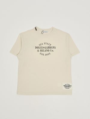 1. T-shirt enfant en coton Crème