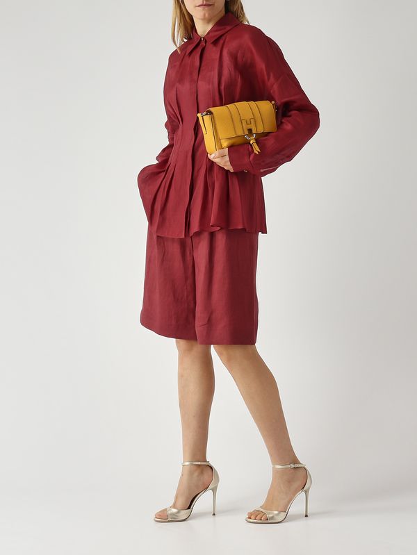 2. Camisa de mujer Tora de ramio Carmín Max Mara Studio 2616111042600