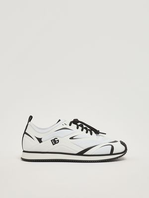 1. Kids' mesh sneakers Black-White