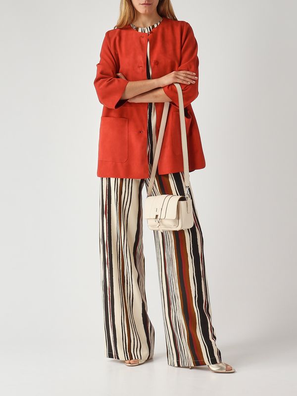 2. Damenbluse Ancora aus Seide Schwarz-Elfenbein Max Mara Studio 2616161022600