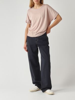 2. T-shirt femme en coton mélangé Poudre