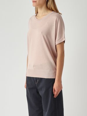 3. T-shirt femme en coton mélangé Poudre