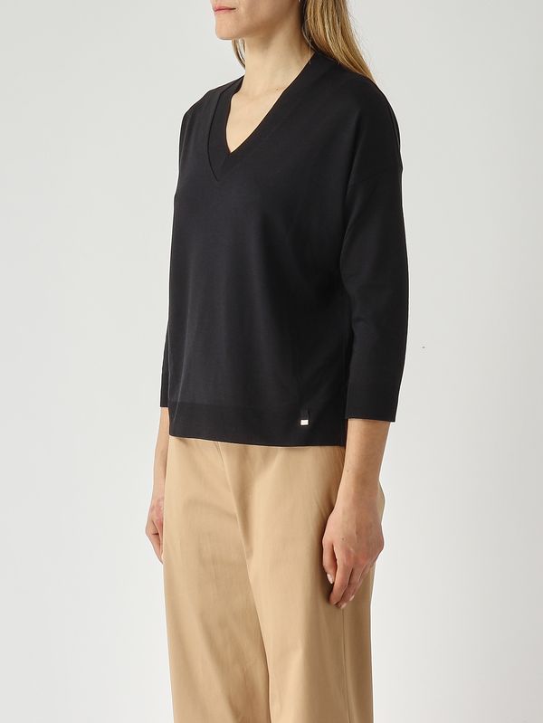 3. Maglia donna in lyocell e cotone Nero Herno jv000015d52056