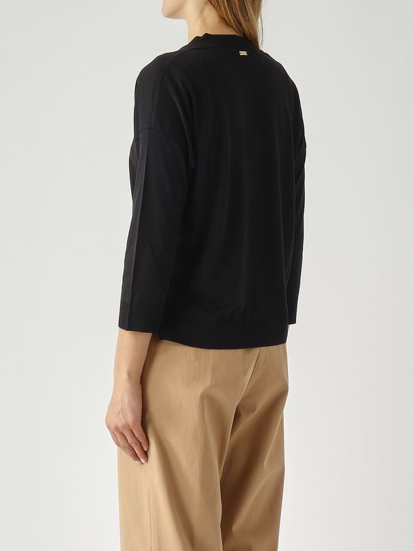 4. Maglia donna in lyocell e cotone Nero Herno jv000015d52056
