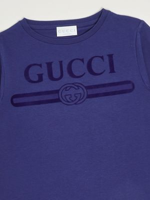 3. T-shirt bambina in cotone Blu