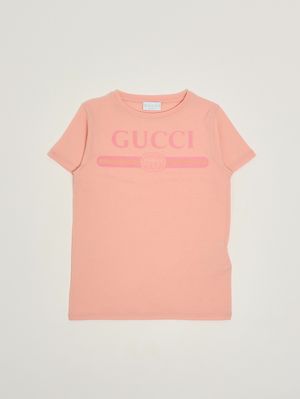 1. T-shirt bambina in cotone Rosa