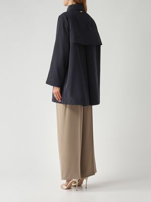 4. Cabán de mujer en mezcla de algodón Azul