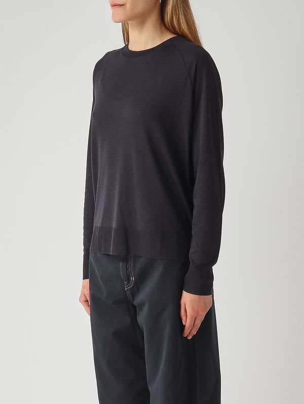 3. Maglia donna in misto cotone Blu Herno jg000311d52056