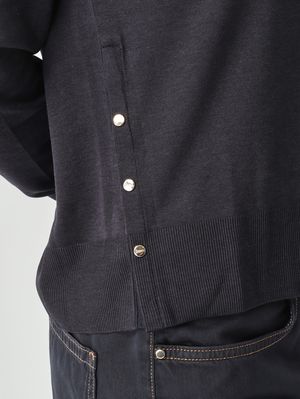 5. Maglia donna in misto cotone Blu