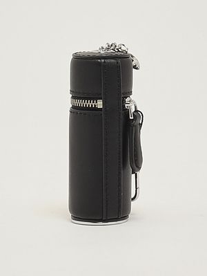 3. Schlüsselanhänger für Damen The Lipstick Case aus Leder Schwarz