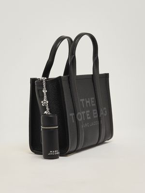 2. Schlüsselanhänger für Damen The Lipstick Case aus Leder Schwarz