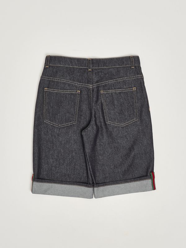 2. Bermuda bambino in denim Denim Scuro Gucci 853979xddce