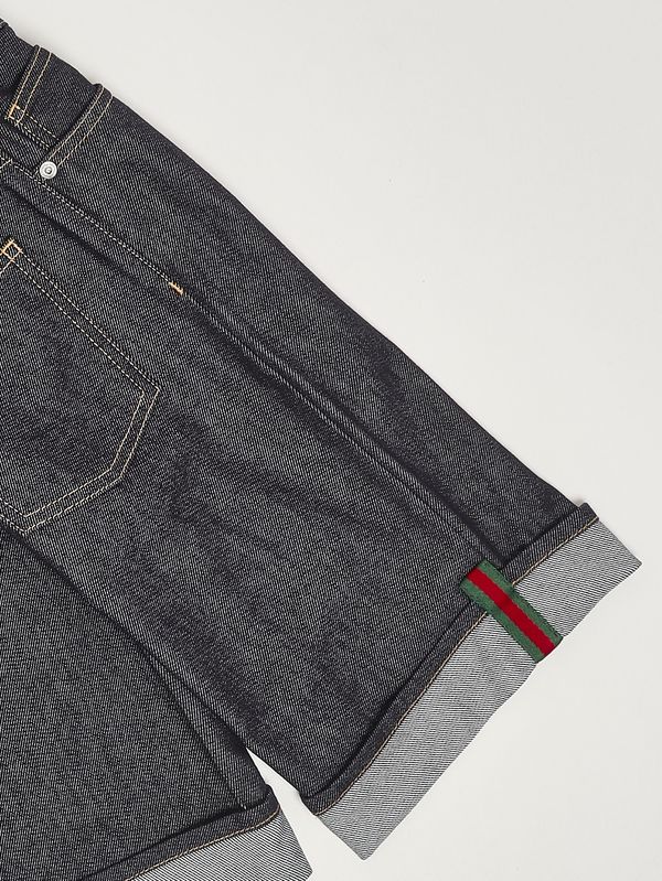 3. Bermuda bambino in denim Denim Scuro Gucci 853979xddce