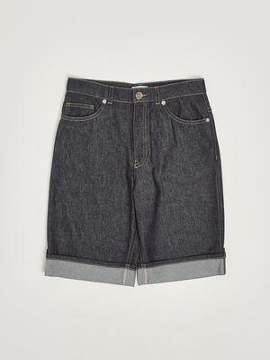 1. Bermuda bambino in denim Denim Scuro