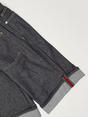 3. Bermuda bambino in denim Denim Scuro