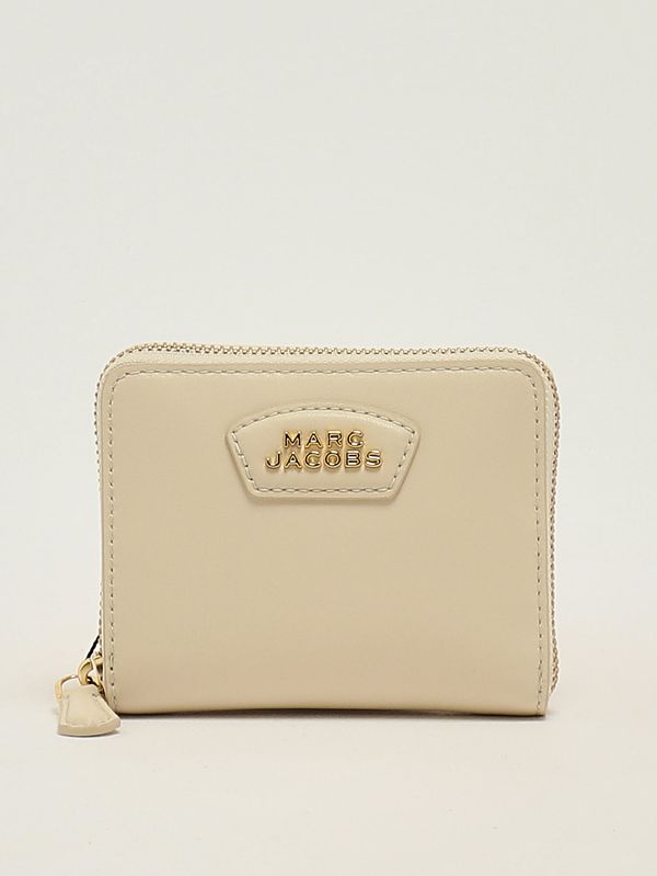 Portefeuille femme The Everyday Slim Compact en cuir Blanc Nuage Marc Jacobs
