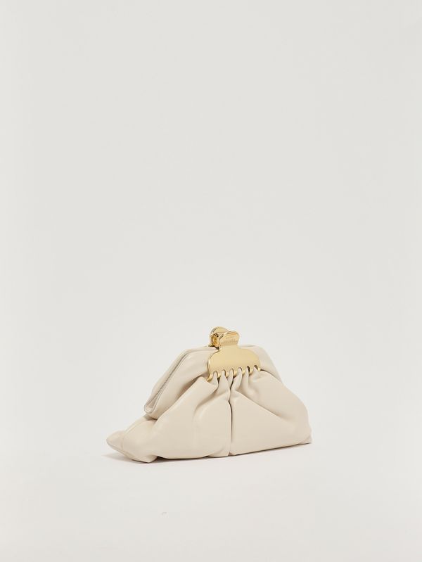 3. Clutch femme The Small Claw Clip en cuir Ivoire Marc Jacobs 2r5hcl004h01