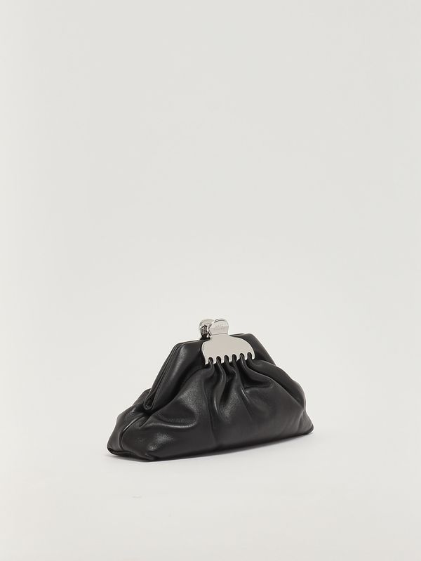 3. Clutch femme The Small Claw Clip en cuir Noir Marc Jacobs 2r5hcl004h01