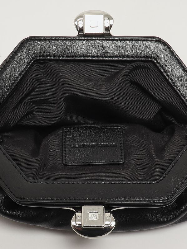 5. Clutch femme The Small Claw Clip en cuir Noir Marc Jacobs 2r5hcl004h01