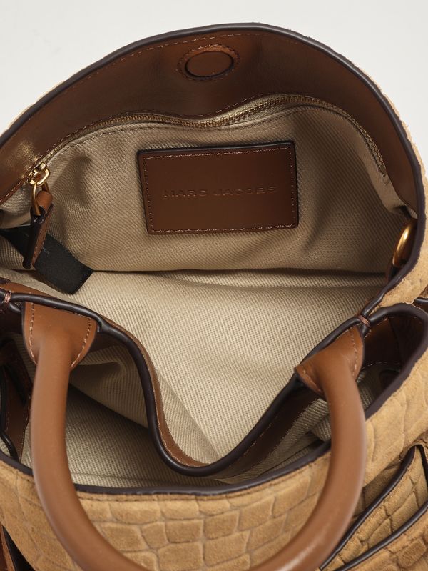 5. Borsa donna The Small Satchel in suede Sahara Marc Jacobs 2shsc013h01