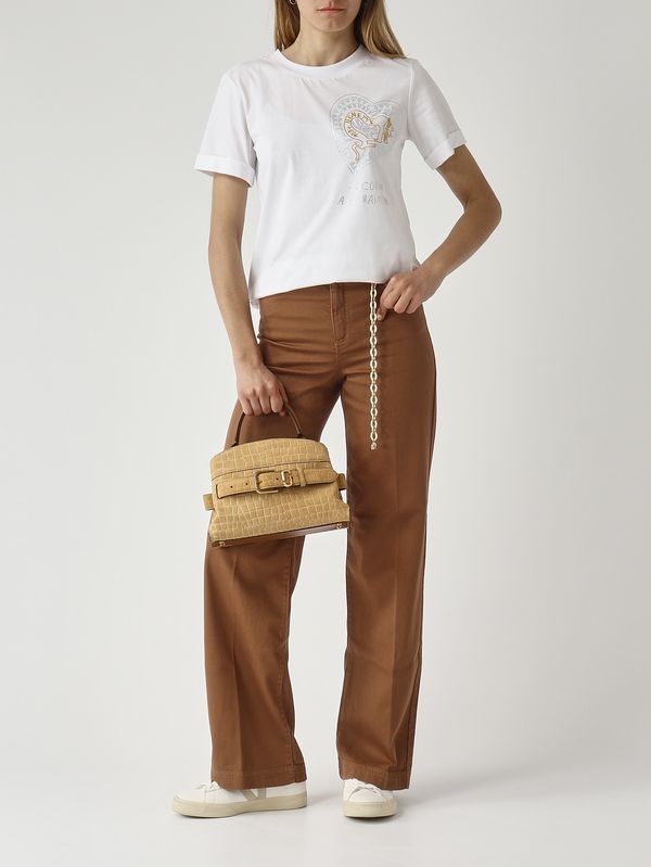 2. Borsa donna The Small Satchel in suede Sahara Marc Jacobs 2shsc013h01